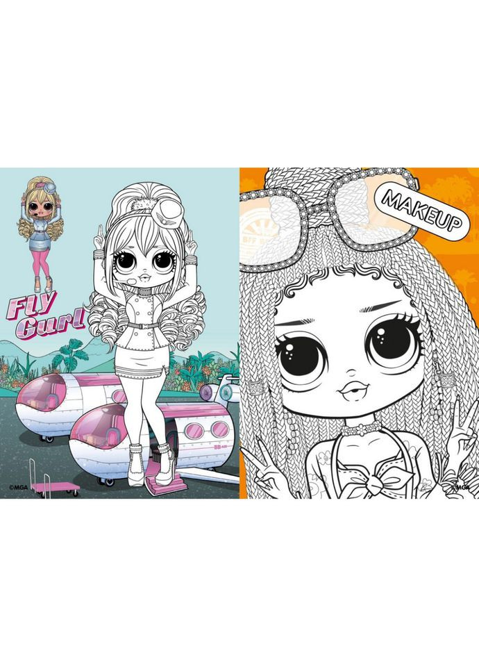 Дитяча книжка-розмальовка "Travel Sunset" LCB6 зі стікерами No Brand (354764568)