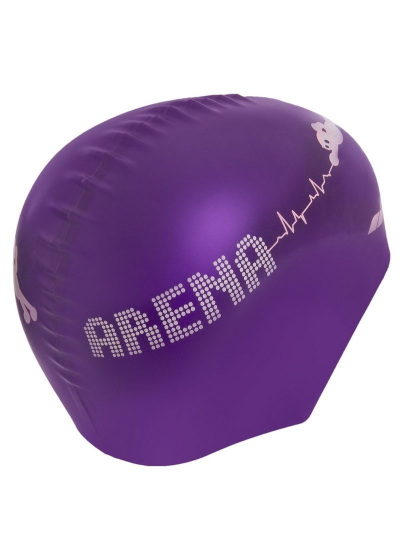 Шапочка для плавання дитяча KUN JUNIOR CAP AR-91552-90 (силікон), фіолетова (5483591) Arena (315032202)