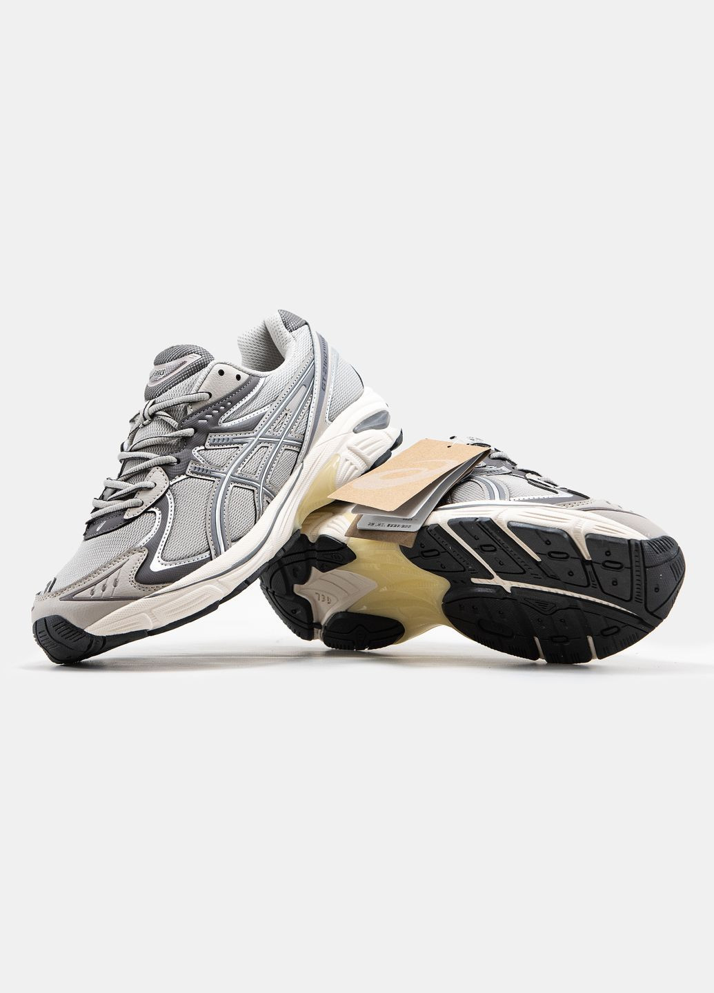 Сірі всесезонні кросівки asics grey beige No Brand GT-2160