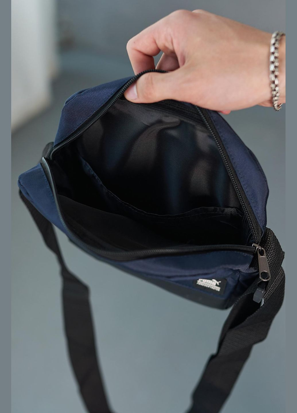 Барсетка «unique» 1000d синяя No Brand (329203561)