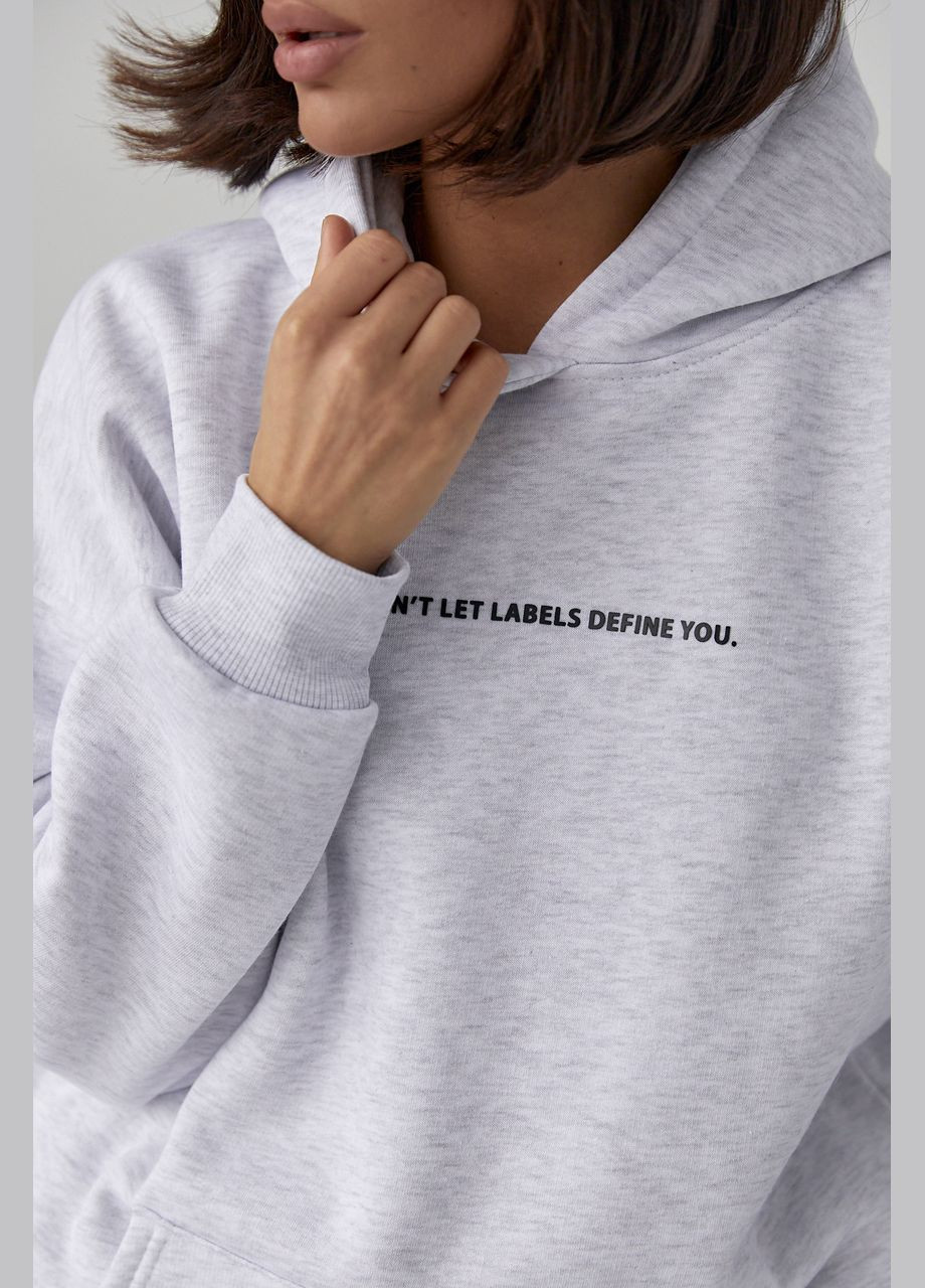 Теплый трикотажный костюм с худи и джоггерами Liton (296909147)