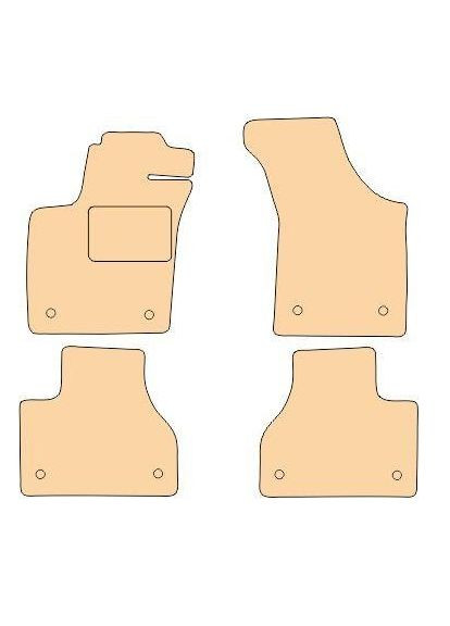 Ворсовые коврики в салон для Volkswagen /Фольксваген Фаетон(2002-) Beltex Phaeton (360617132)