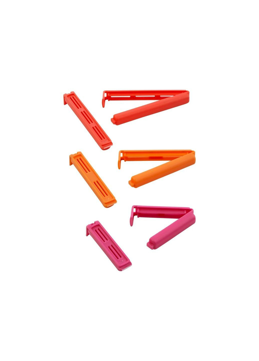 Набор пластиковых зажимов для пакетов 24 шт комбинированный Livarno home (365062058)