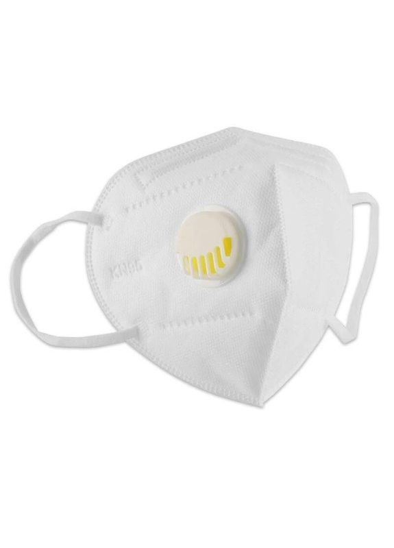 Маска з клапаном, колір білий, Fashion mask No Brand (299483912)