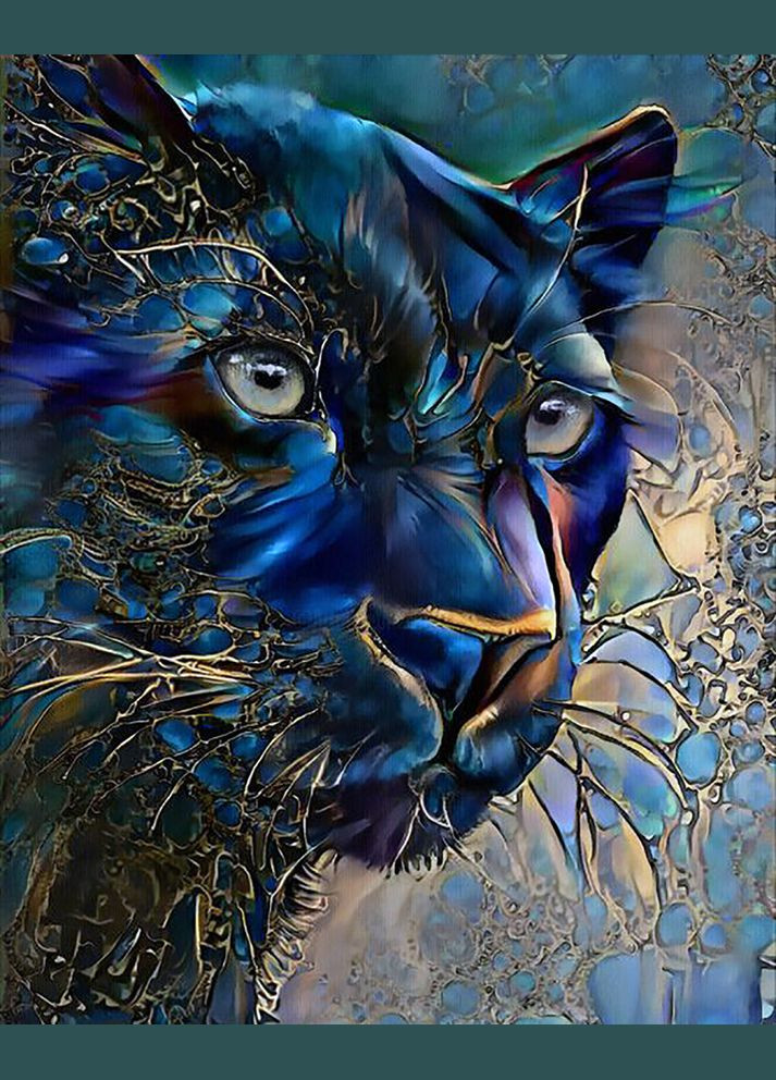 Набор алмазной вышивки "Пантера Грация и мощь" Чарівний діамант (302752316)