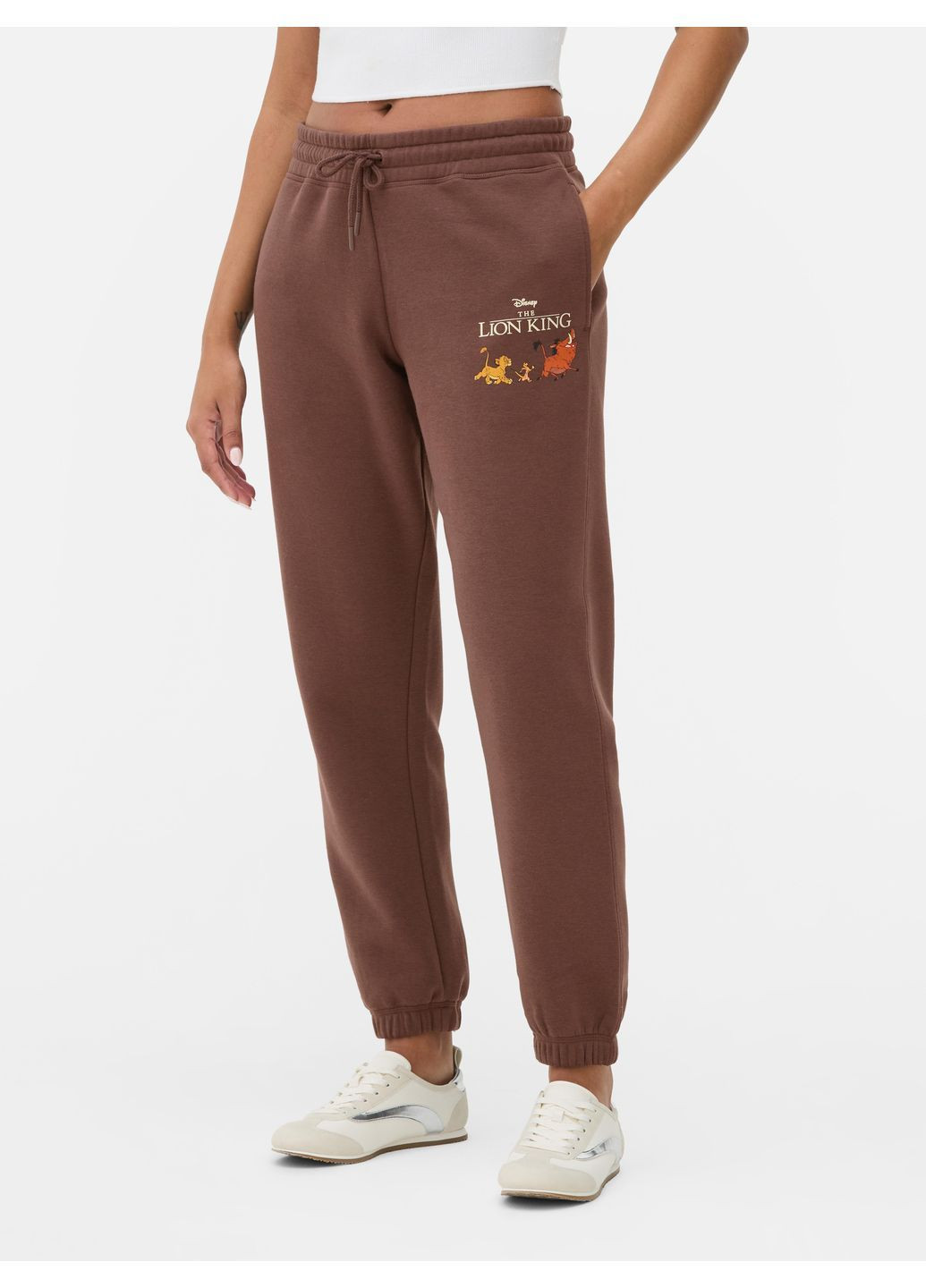 Штани фліс,коричневий з принтом, Primark (369625753)