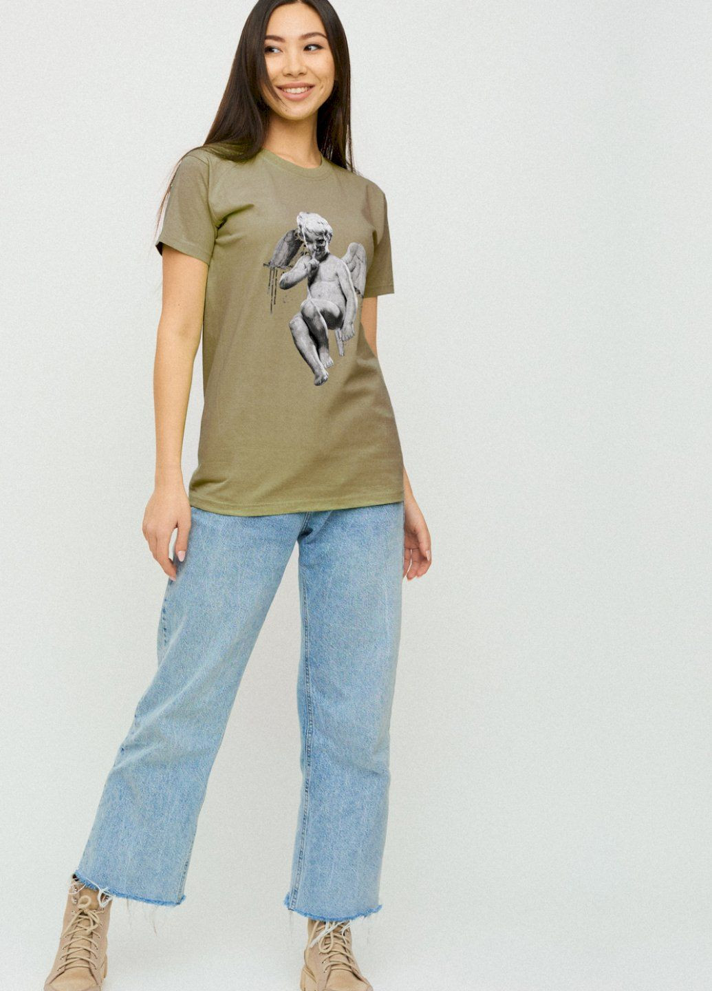 Футболка Boyfriend / дышащий принт/ YAPPI - (252385822)