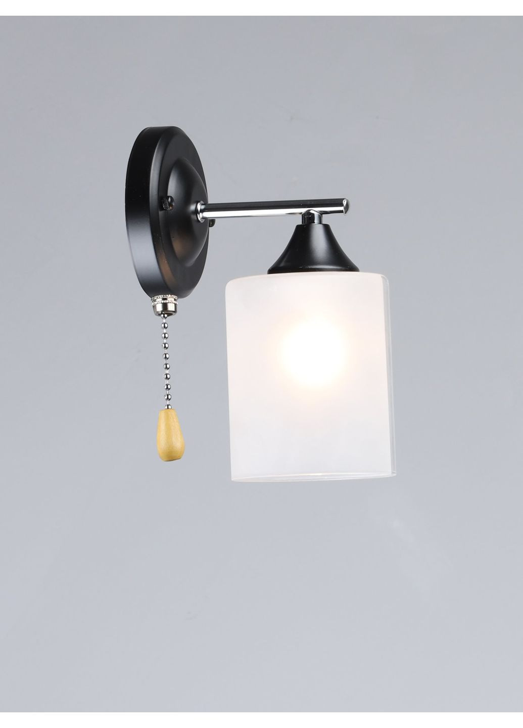 Бра на 1 Плафон K2316/1W Чорний + Хром Valeso (364656660)