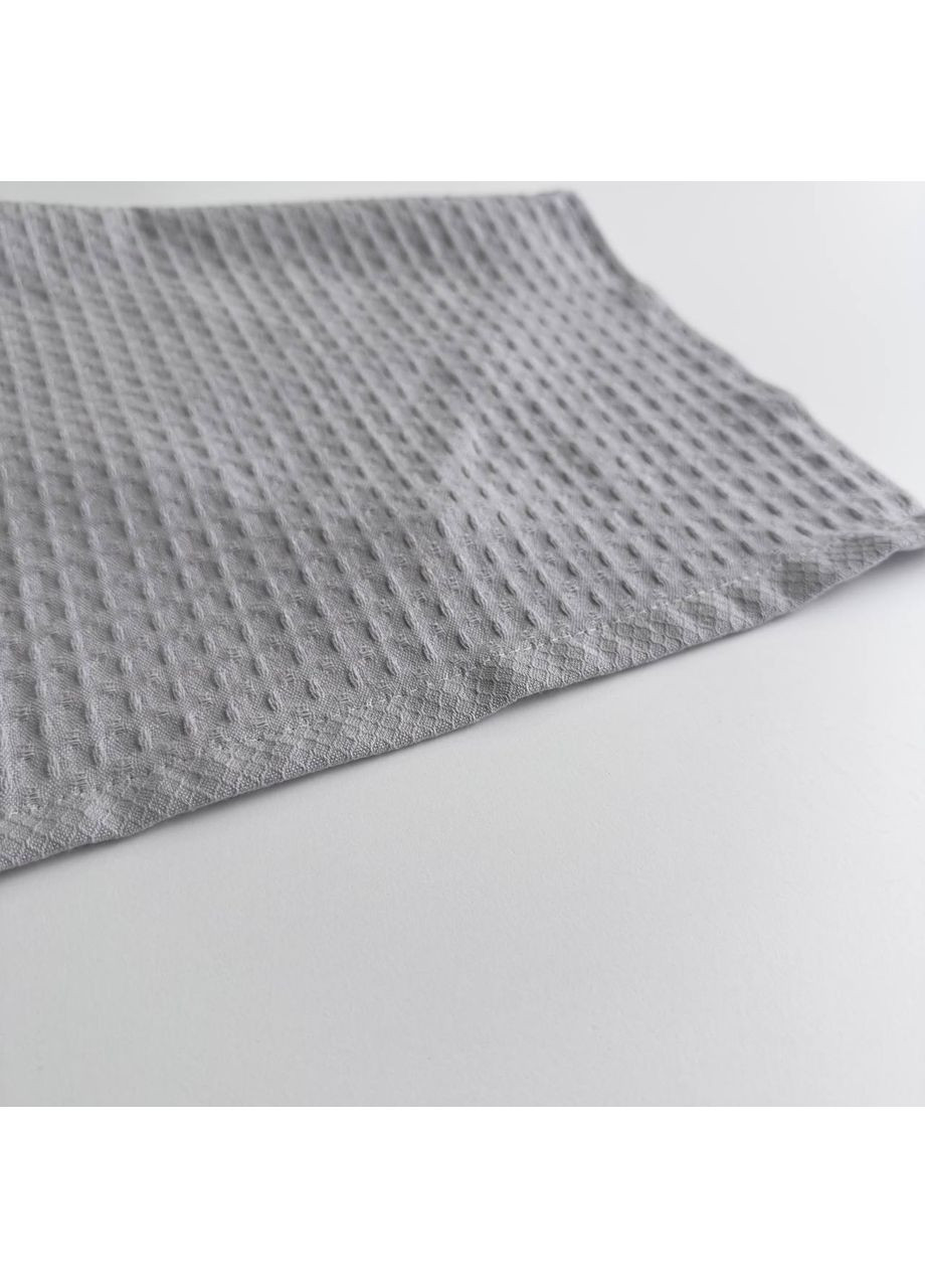 Вафельний рушник для кухні YouStar 30х50 см 220г/м2 ( ) GM Textile сірий