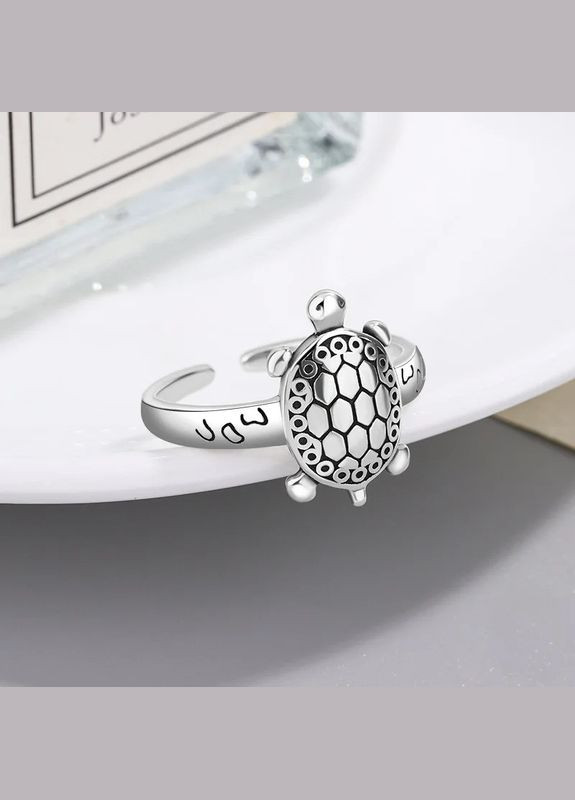 Кольцо женское серебристая морская черепаха размер регулируемый Fashion Jewelry (289355707)
