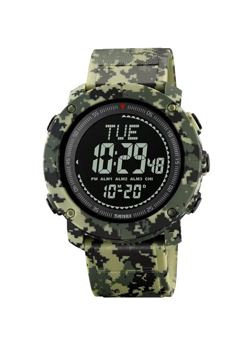 Чоловічий спортивний годинник з компасом 2095 (Камуфляж) Skmei (314483325)