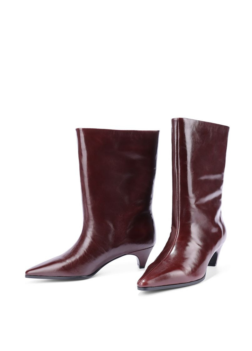 Жіночі Черевики FT521-901-4 Бордовий Масло шкіра MIRATON (368754241)