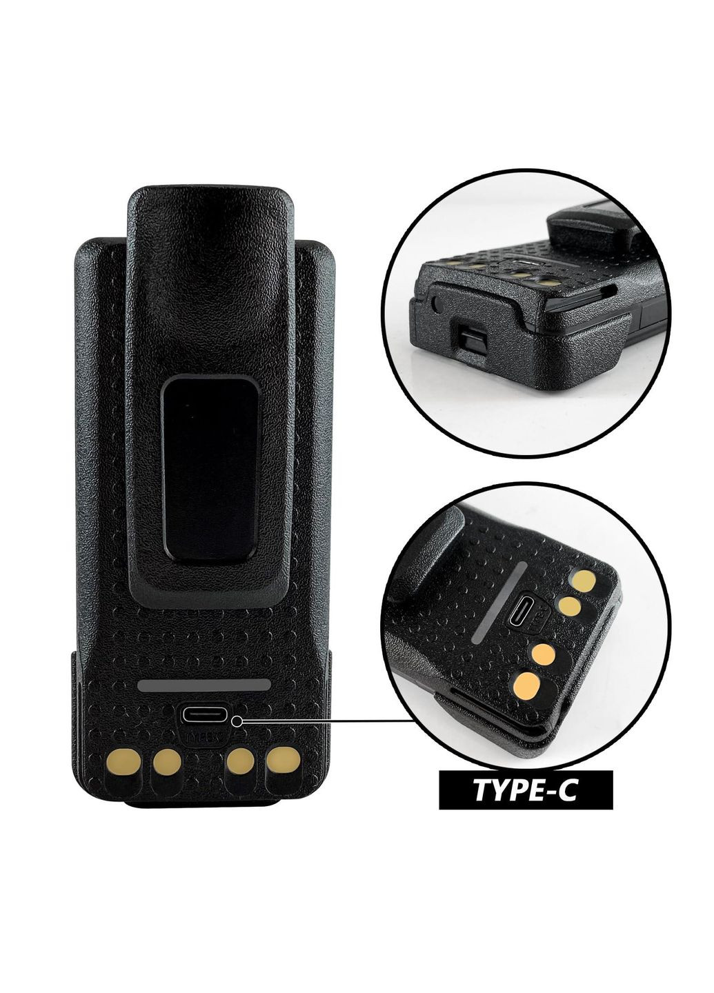 Аккумулятор для Рации 3000 mAh с USB-C Батарея на Радиостанцию Моторола DP4400 DP4800 DP4801 DP4400e Motorola (369776209)