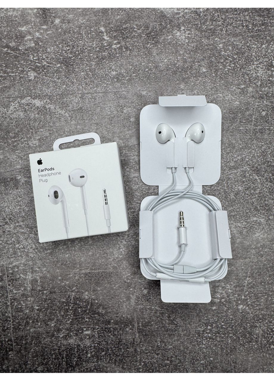 Навушники EarPods with Mic 3.5 mm Headphone Plug для iPhone Гарантія No Brand (370269446)