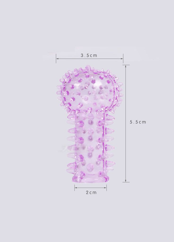 Насадка для стимуляции клитора на палец, вибратор или головку пениса, напальчник для секса. No Brand (314874610)