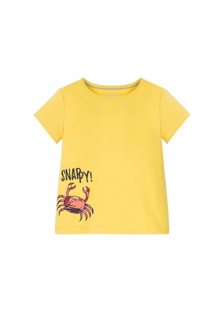 Жовта всесезон піжама літня для дівчинки футболка + шорти Lupilu