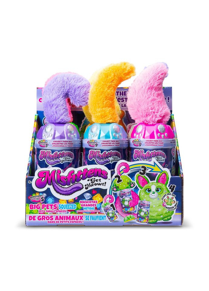 Мягкая игрушка-сюрприз "Зверюшка в банке" 03962 серии "Gemstones" в ассортименте Misfittens (356730009)