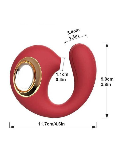 Клиторальный вакуумный вибростимулятор Dolphine Licker Vibe зеленый – Вибраторы No Brand (370611863)