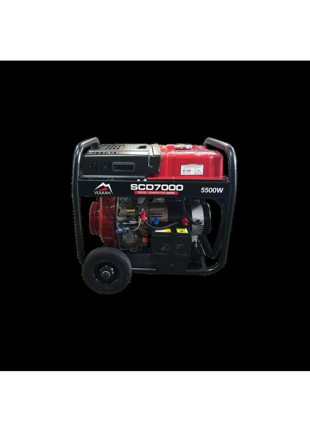 Генераторна установка SCD7000 дизель 3ф 5,0кВт ел.старт, бак18л, колеса Vulkan (342967979)