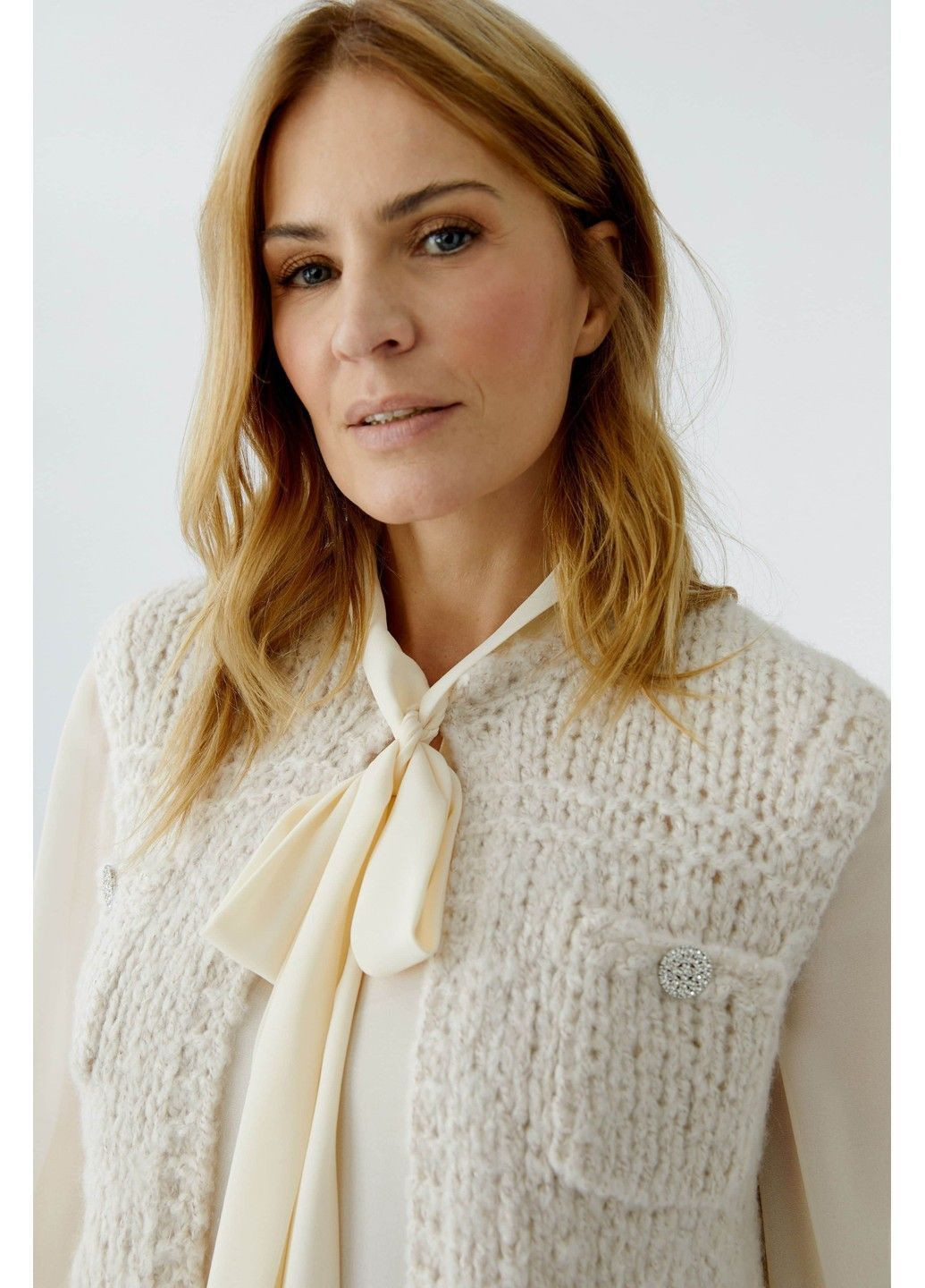 Женский жилет Бежевый Oui (372255110)