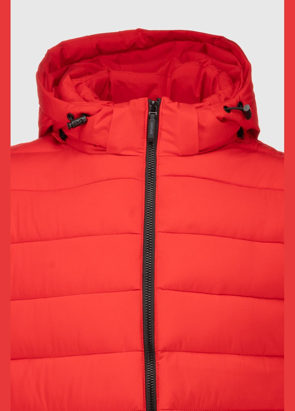 Красная зимняя куртка однотонная мужская 666-11a/6018 красный shop (2000990673220) No Brand