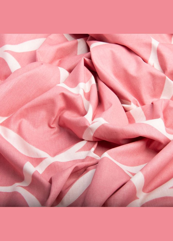 Ткань бязь ранфорс для постельного белья 2,4 м 20311 v-02 Волны т.розовые IDEIA (289552730)