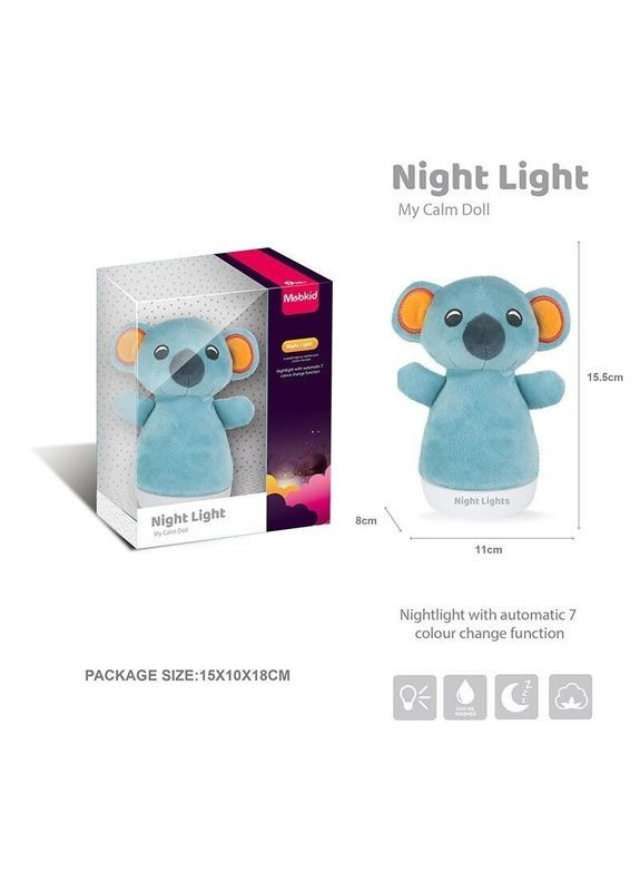 Ночник Коала MBQ664-8A Разноцветный shop (6983114250575) No Brand (362927426)