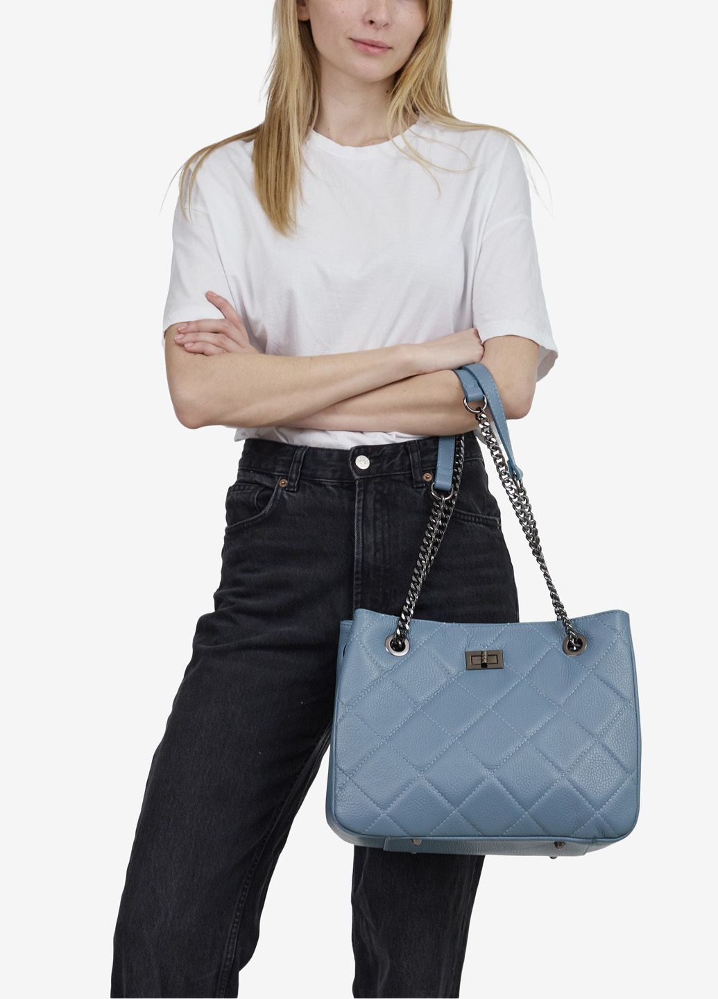 Сумка женская кожаная тоут средняя Tote Regina Notte (293056099)