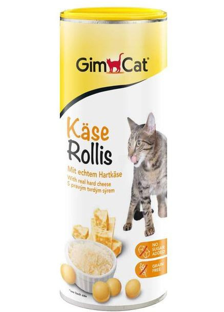 Лакомство для кошек GimCat KaseRollis 850 шт, 425г Gimpet лакомство для кошек gimcat kase-rollis 850 шт, 425г (276976076)