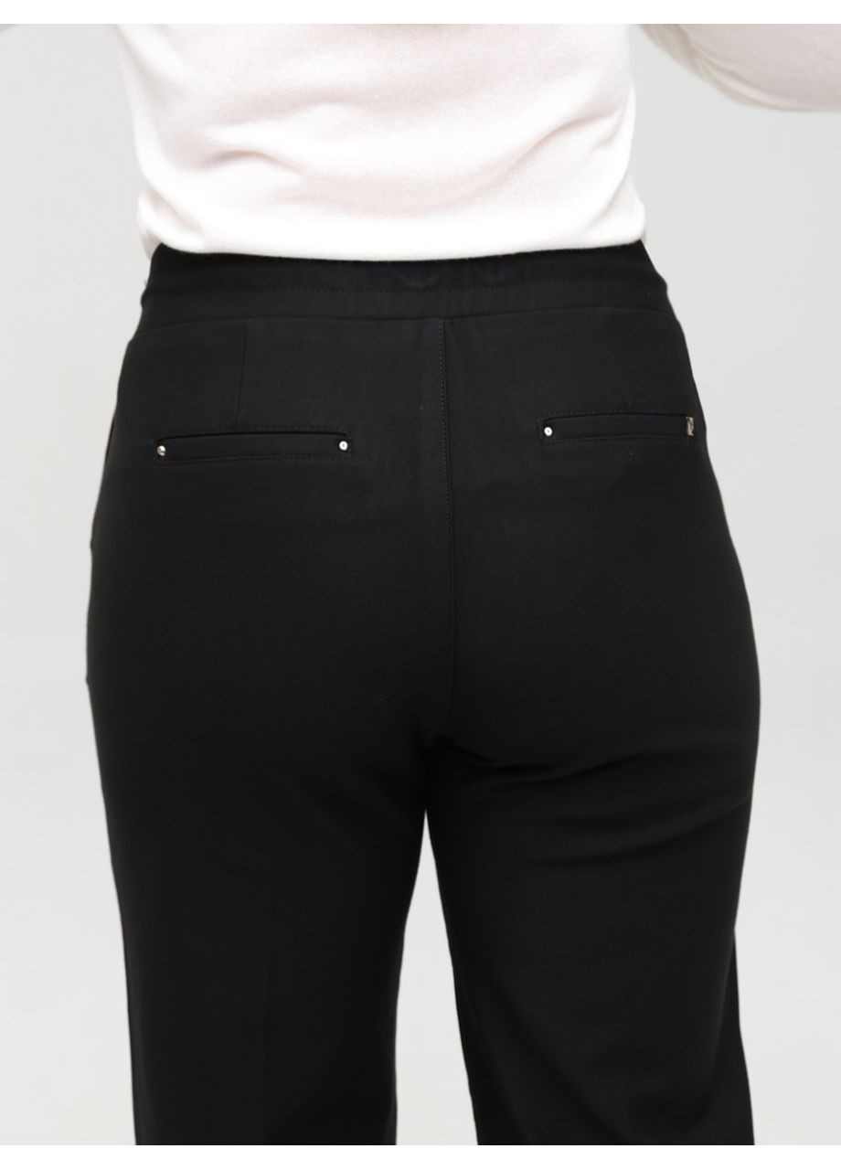 Штани жіночі чорні палаццо з резинкою на поясі Estensivo Палаццо (358501739)