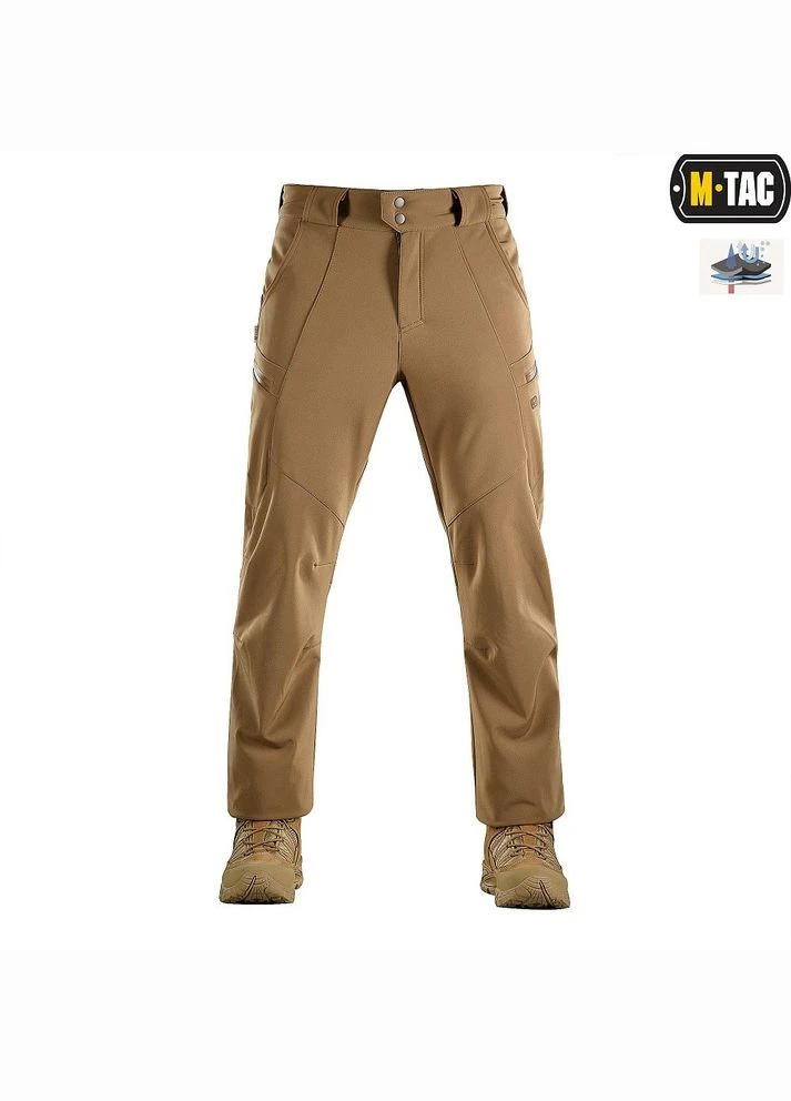 Штани тактичні Soft Shell Winter Coyote Розмір з підкладкою M-TAC (311200943)