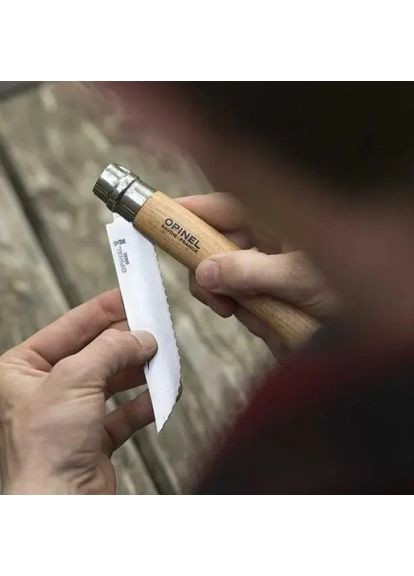 Нож кухонный Inox Natural №12 Serrated нержавеющая сталь (002441) Opinel (363132398)