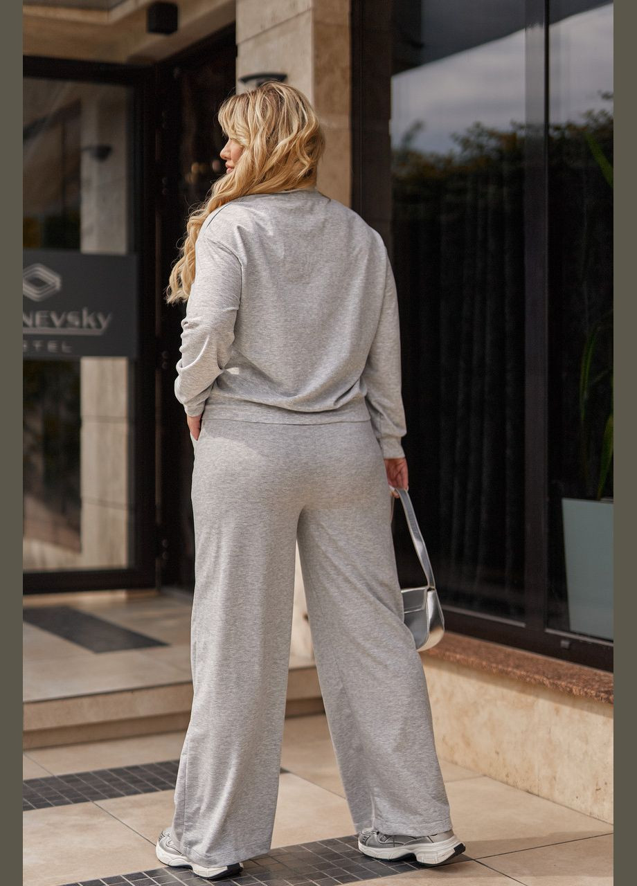 Женский трикотажный костюм со штанами палаццо Fashion Girl (302860054)