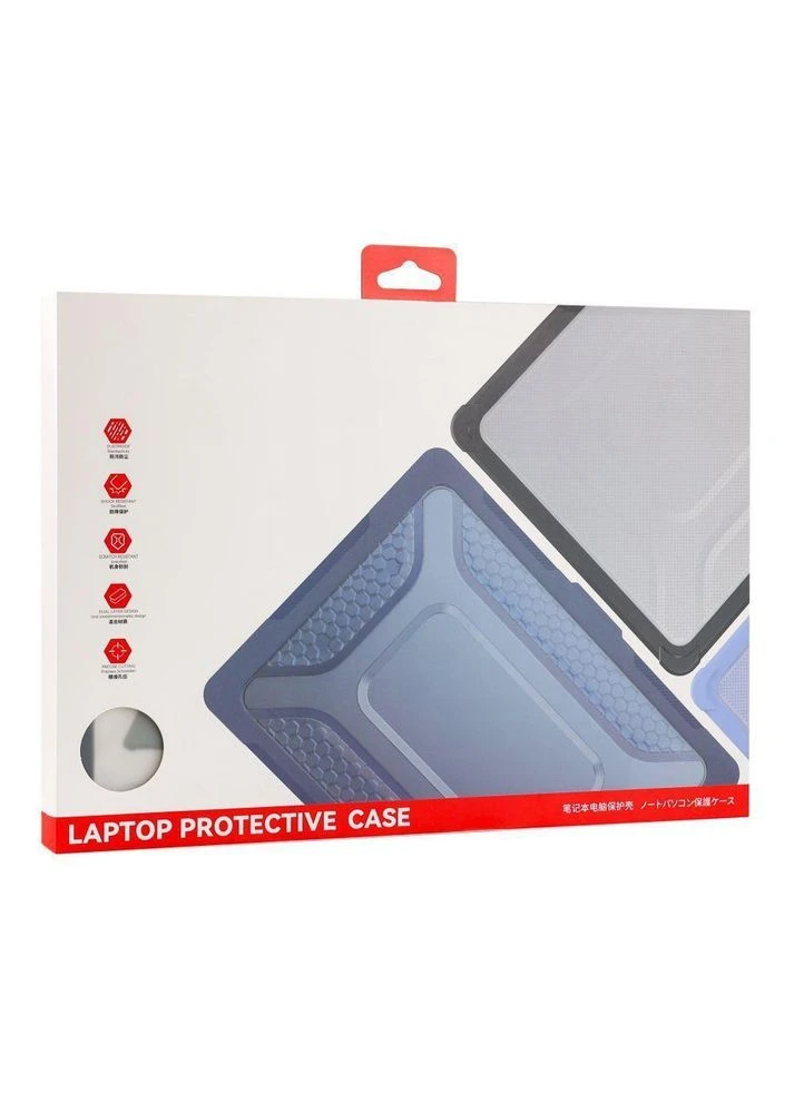 Накладка TPU+PC Hex Shield for MacBook Air 15" 2025/2024/2023 (M4 A3114/M3 A3114/M2 A2941) Grey No Brand (391207849)