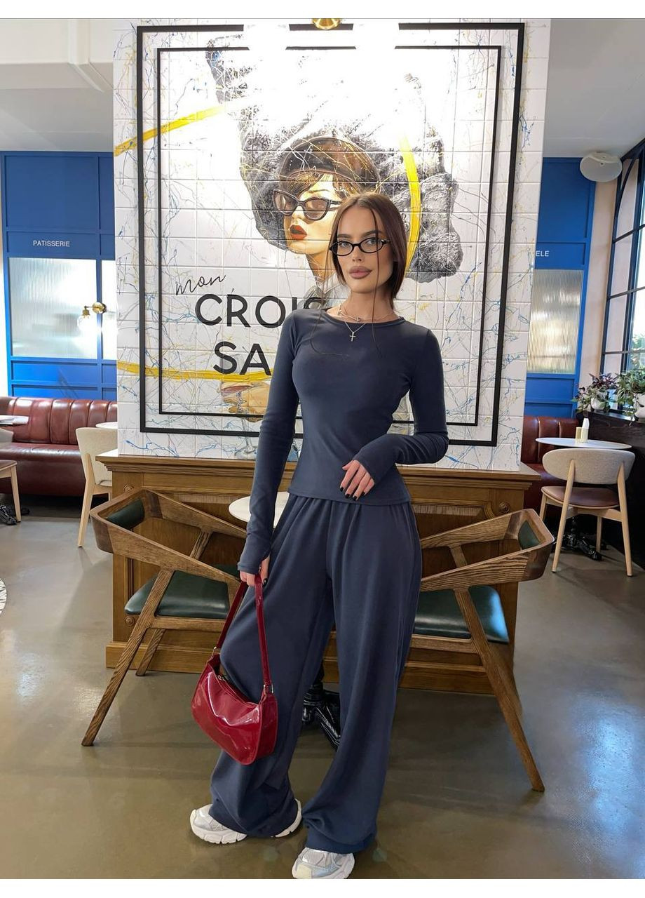 Костюм (лонг + палаццо) из кашемирового трикотажа — ЗАМЕРЫ В ОПИСАНИИ DK/DL Мода без кордонів (371140284)