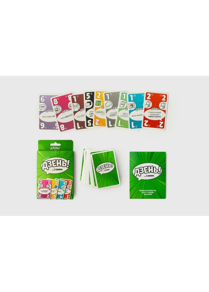 Настільна карткова гра "Дзень!" FGS72 українською мовою Fun Games (367972018)