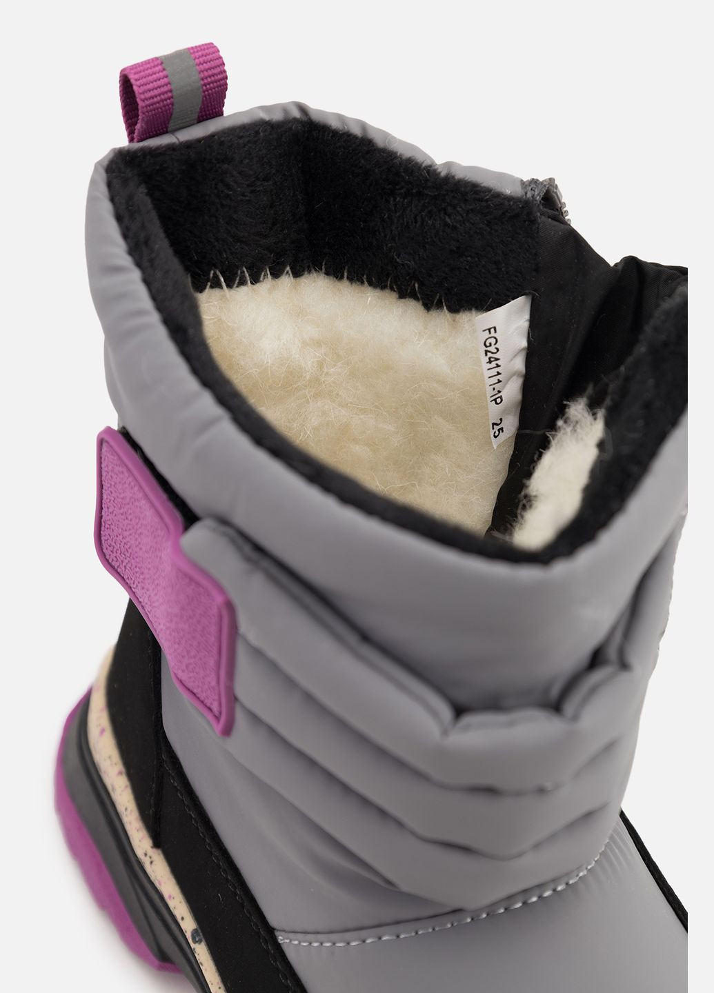 Дутики для дівчинки колір сірий ЦБ-00262010 Kimboo (312228889)