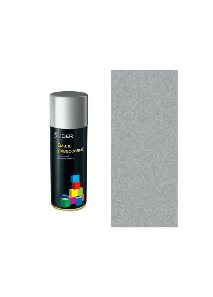 Емаль color універсальна 9006 срібляста 400мл Slider (363055129)