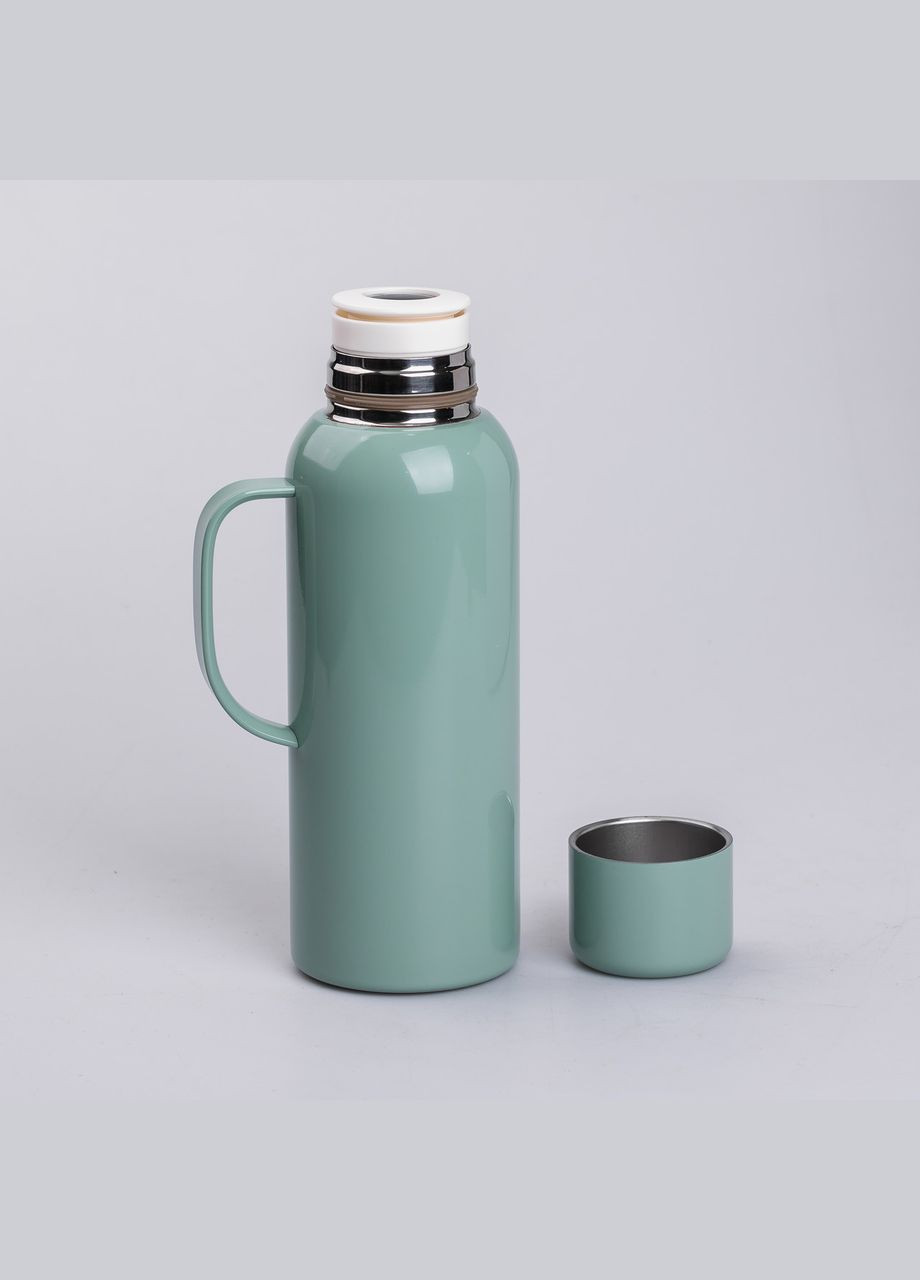 Термос 820 мл із клапаном та з датчиком температури, м'ятний No Brand (332211653)