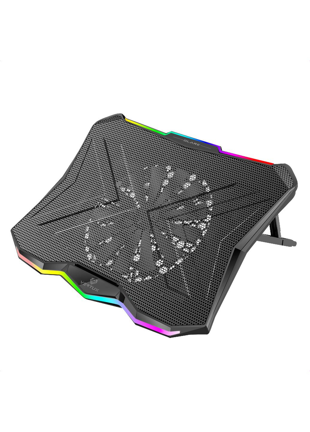 Охлаждающая подставка для ноутбука Vertux Glare Black Promate (370620873)
