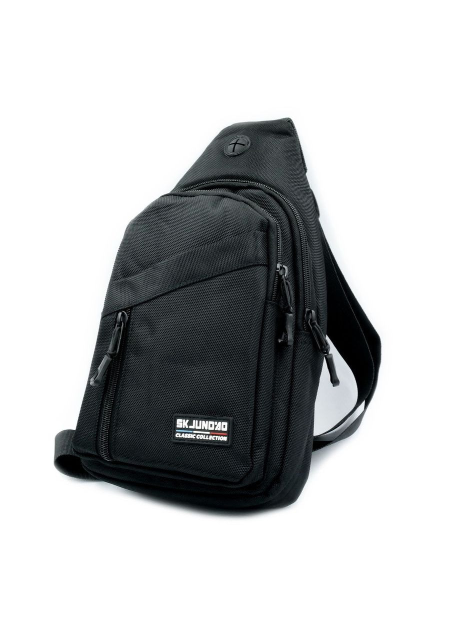 Сумка-слинг водонепроницаемая черная через плечо спортивная нагрудная сумка для мужчин ProDobro (364672143)