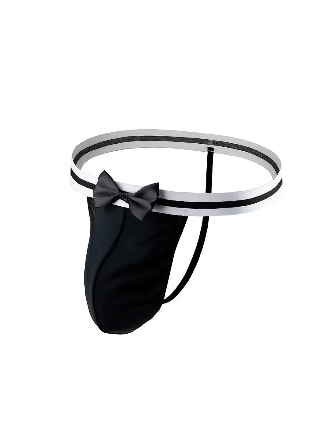 Мужские стринги с бабочкой L-XXL Черный No Brand (368892774)