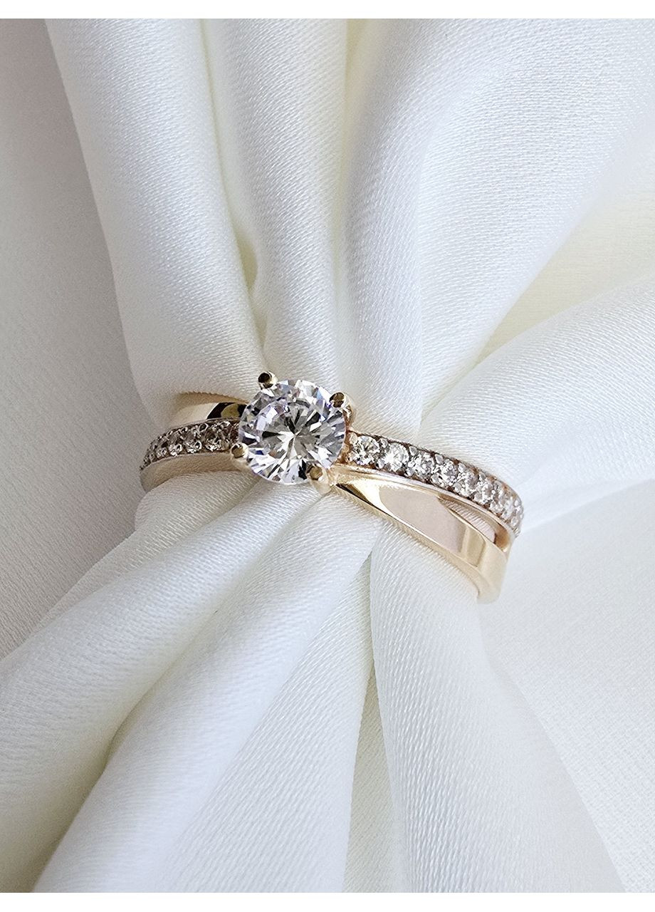 Золотое кольцо с фианитами (16р.) 1191019101-1к SOVA jewelry house (368996417)