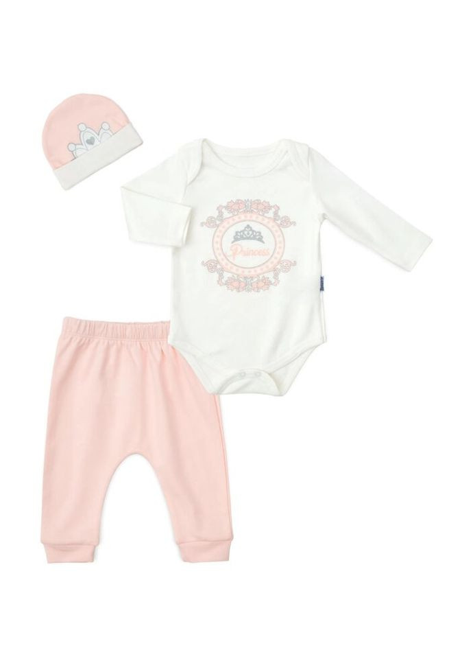 Комбинированный демисезонный набор детской одежды princess (14825-68g-peach) Miniworld