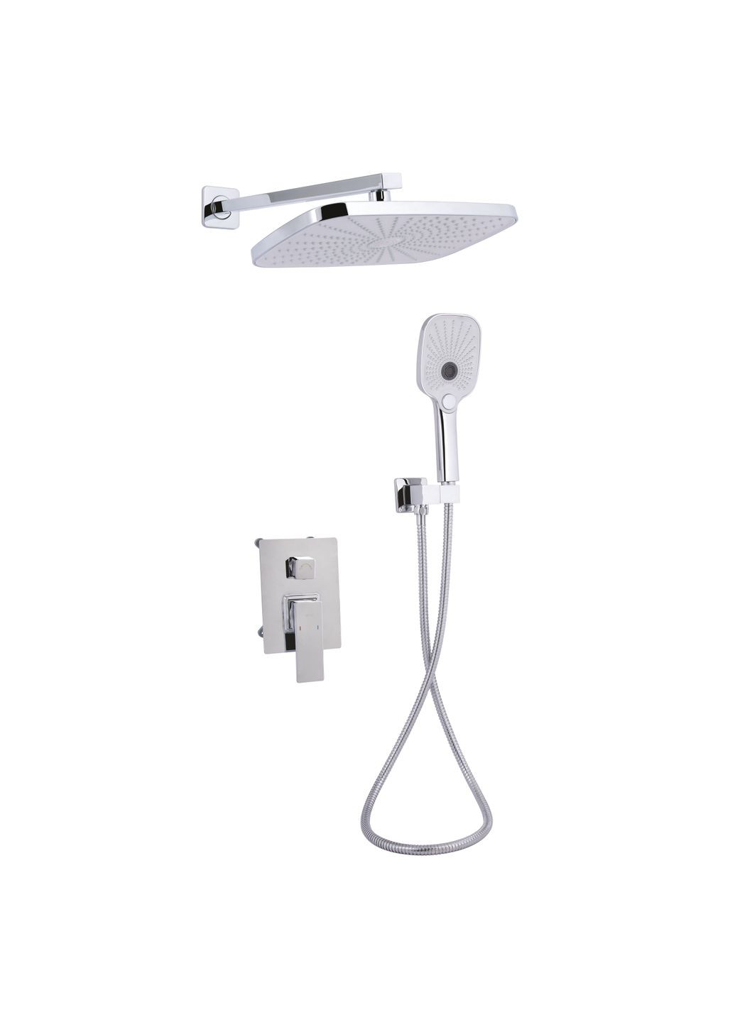 Душевая система для душа Gemini скрытого монтажа на два потребителя QTGEM113CRM45696 CRM Qtap (329443501)