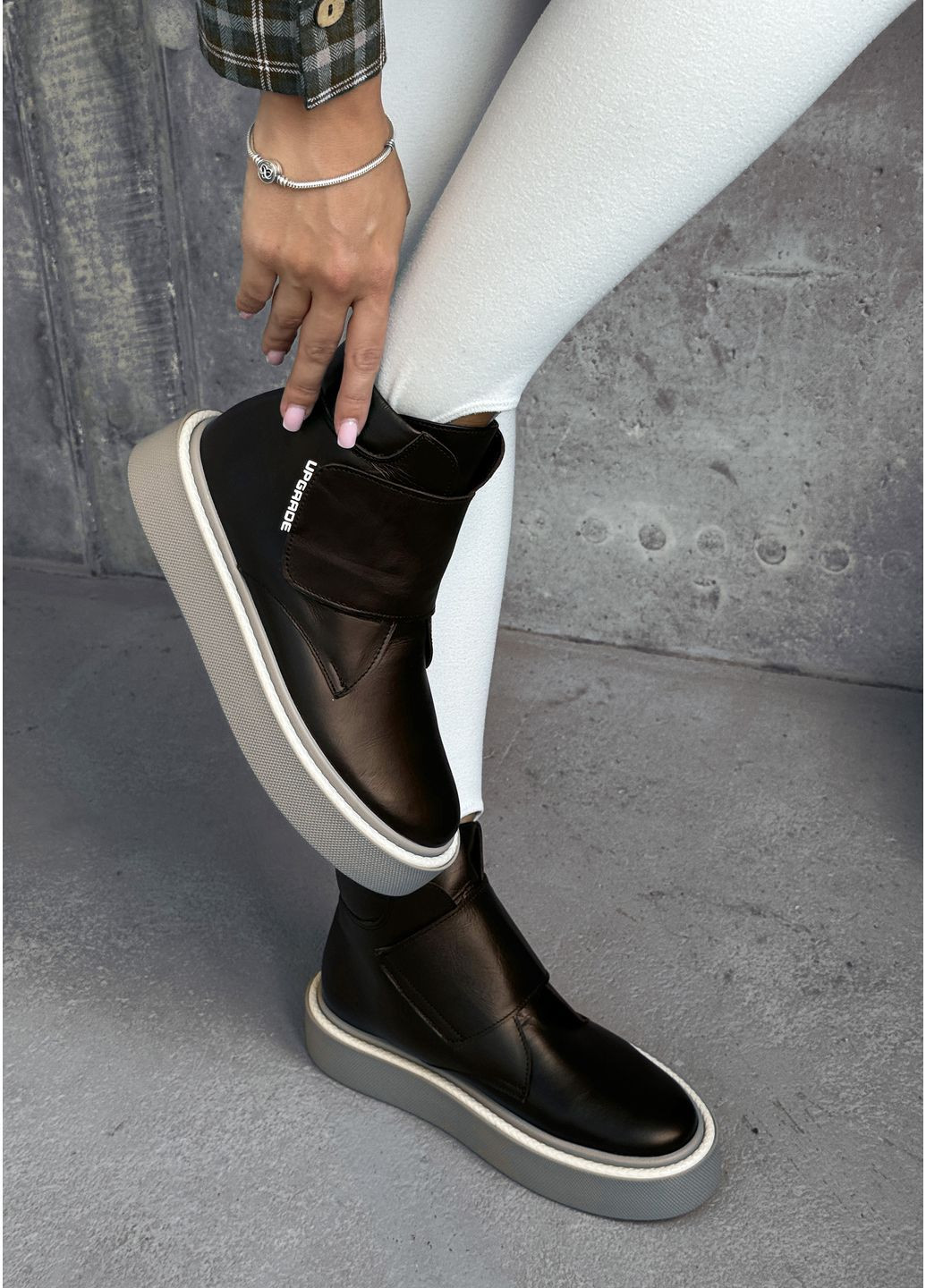 Теплі зимові черевики з натуральної шкіри InFashion Черевики-хайтопи (364957657)