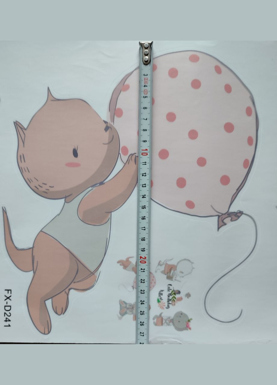 Наклейка на стіну 4 кота Lovely Cats Home (лист 30 х 90 см) Б425 No Brand (302241939)