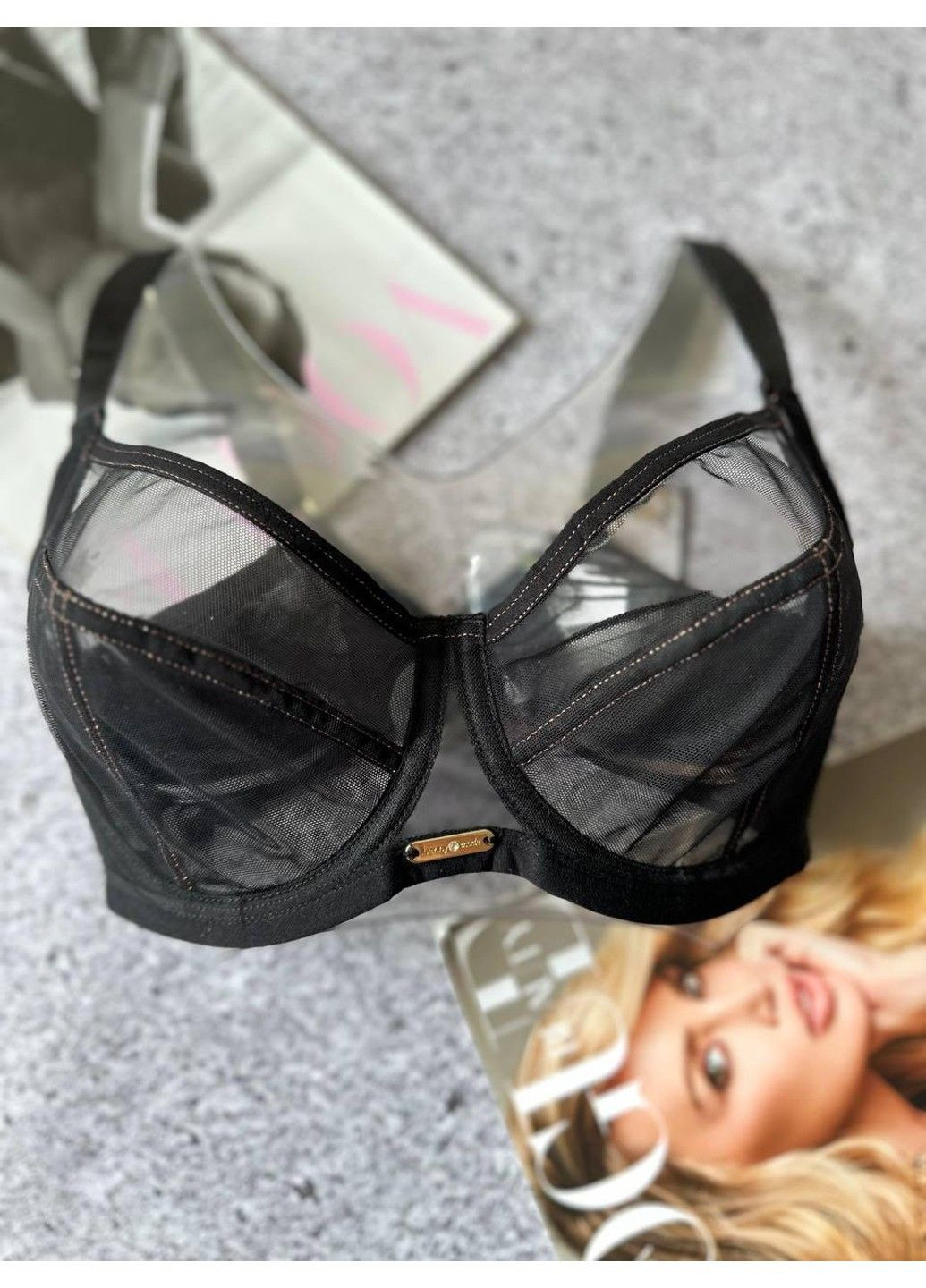 Чорний бюстгальтер на кісточках чорний Lanny Mode