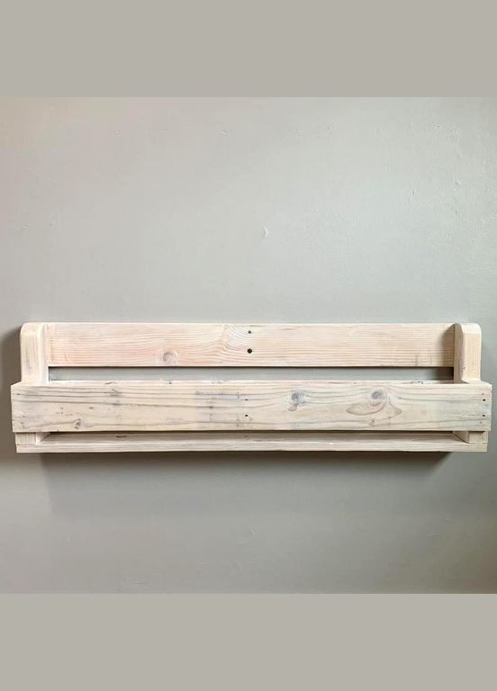 Настінна книжкова полиця з дерева Крісто бланже (КПГ-001801) No Brand (328072768)