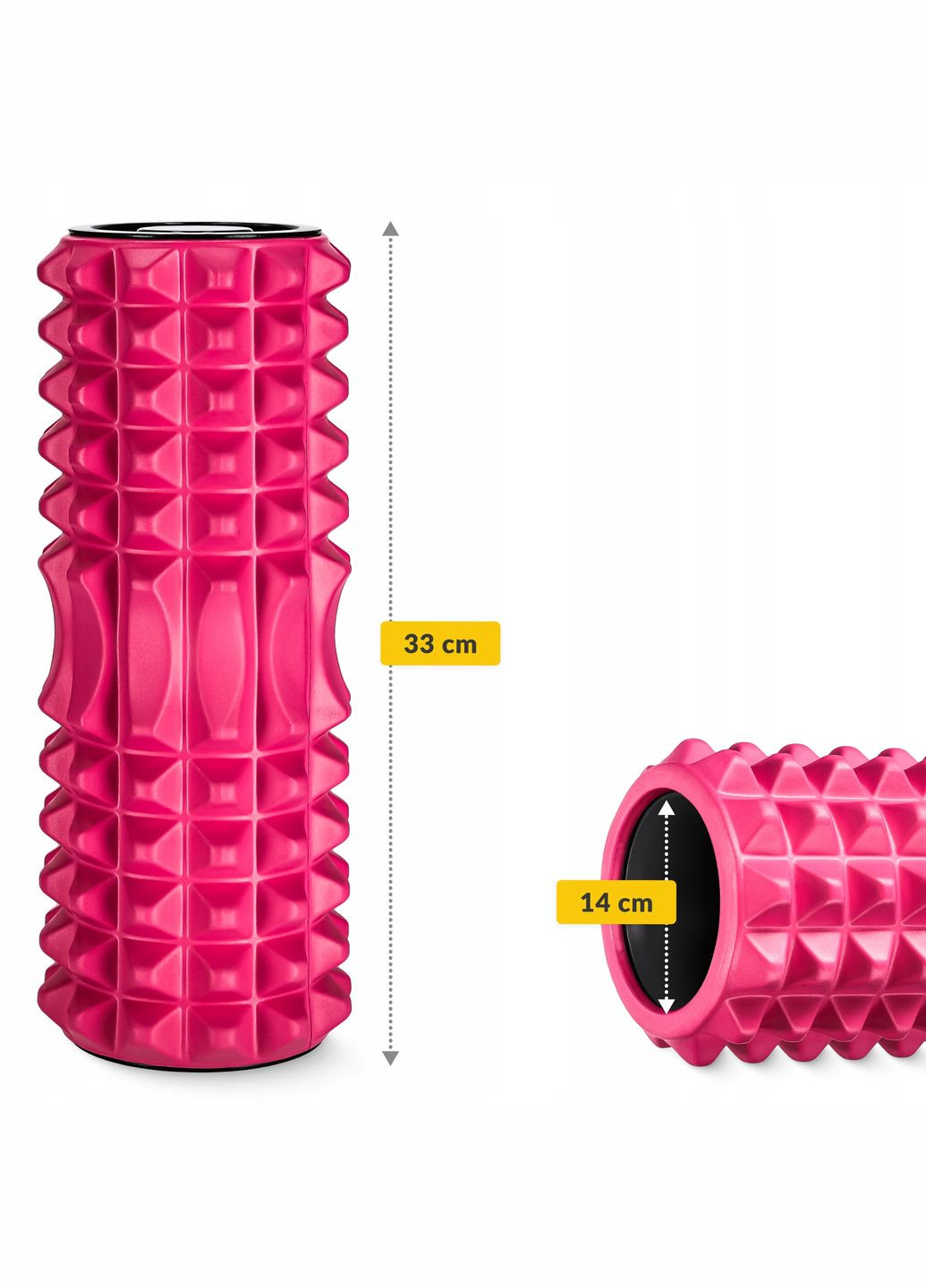 Масажний ролик EVA 33 x 14 см (валик, роллер) Pink () 4FIZJO P-5907739314352 (367610300)